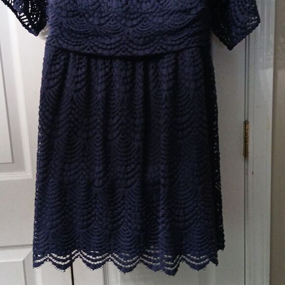 Lilly Pulitzer Navy Blue Parigi Skort Romper Size XL NWOT - Picture 5 of 8